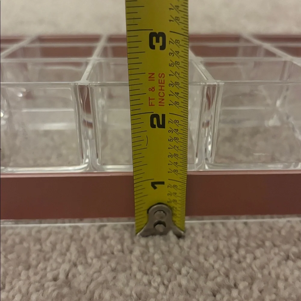 Clear and Brown Acrylic Organizer